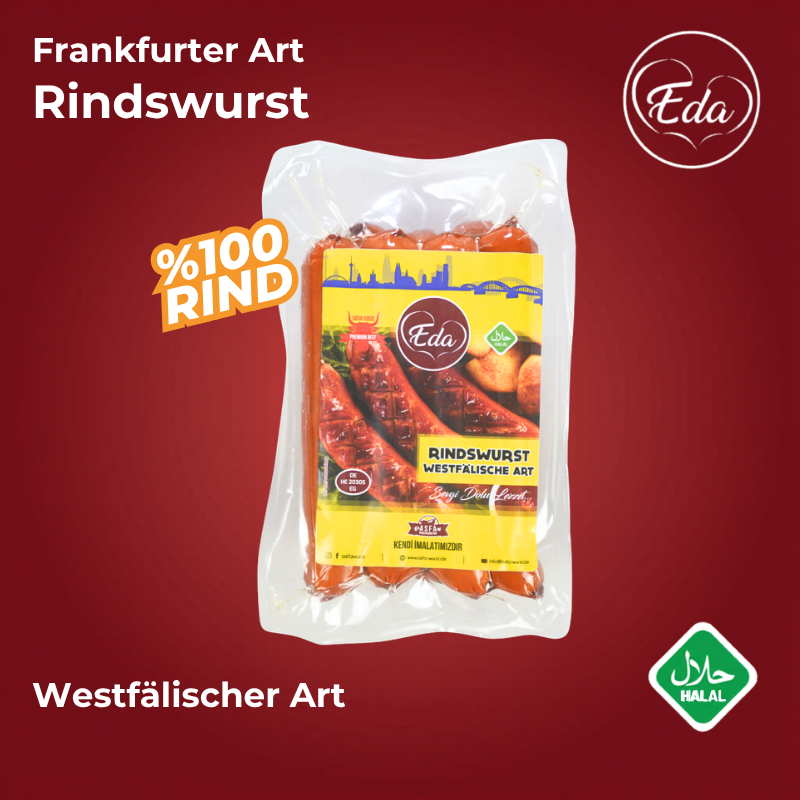 Rindswurst Westfälischer Art - Halal-Grillwurst